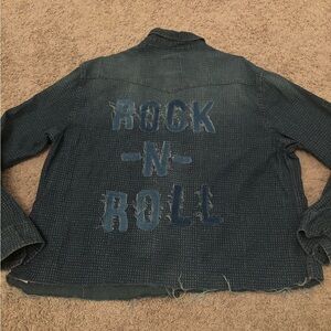 Vintage Custom Rock N Roll Denim Jacket